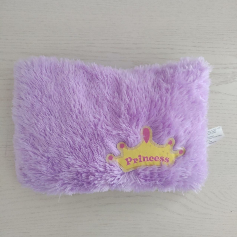 Purple Fuzzy Princess Pillow